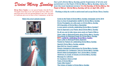 Desktop Screenshot of divinemercysunday.com